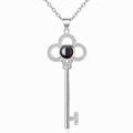 Clé de Cœur – Collier Argent Raffiné