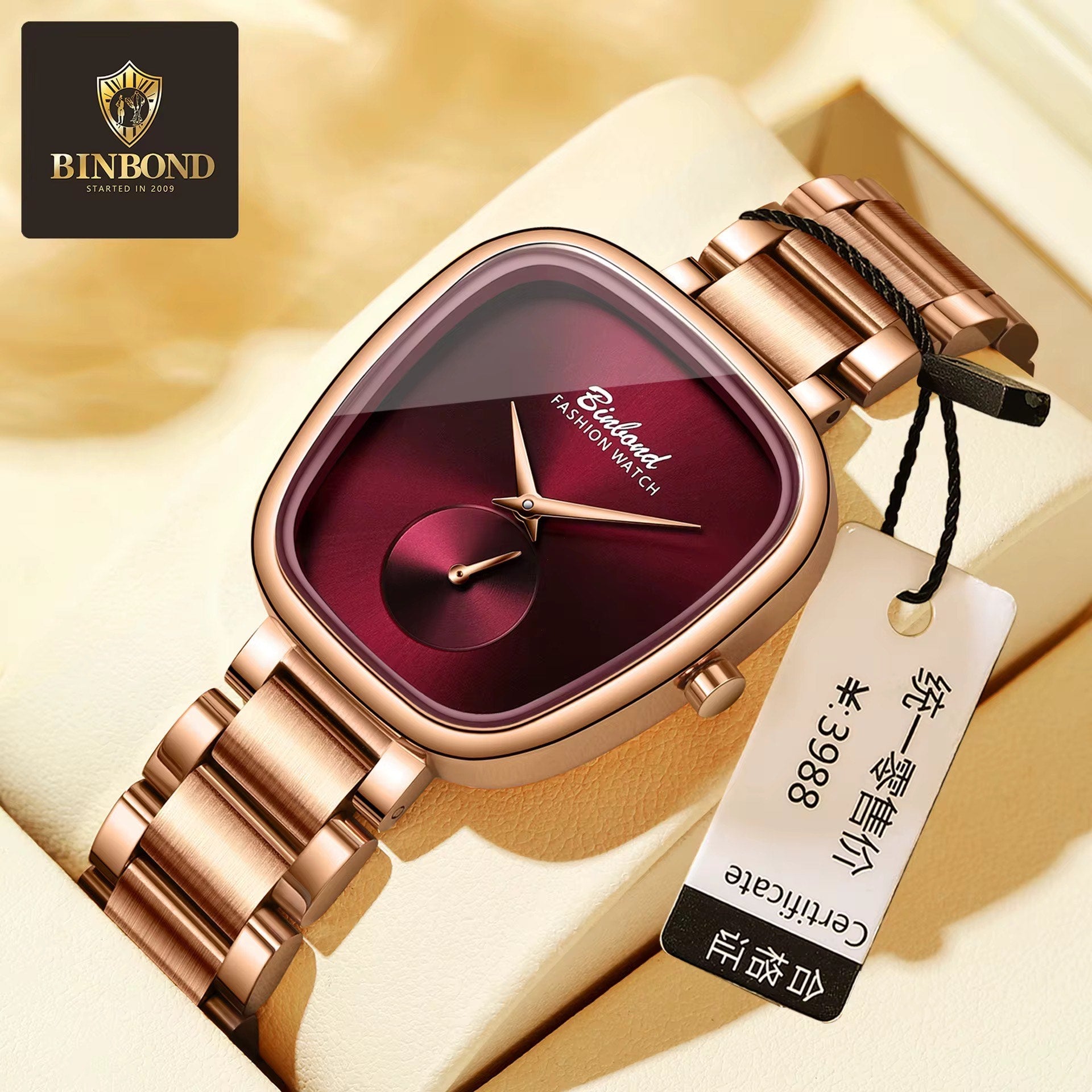 BINBOND Rouge Royal – Acier Rose